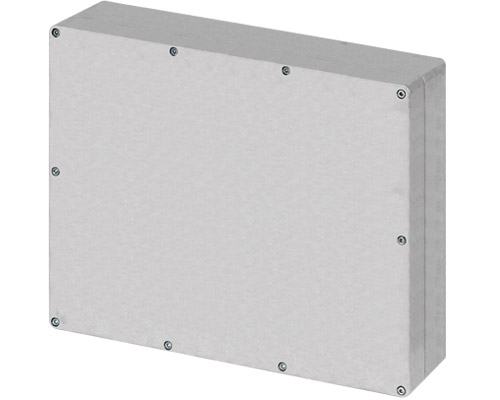 040C4840-16N - Caja botonera aluminio M5 480x400x155, en bruto, sin orificios, sin entrada cable