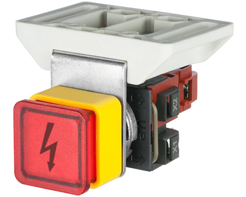 050ASPLD01 - Single-phase flashing safety device with 24V red led,  AC/DC, 1 N.C.