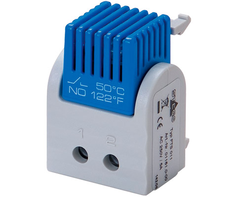 050TNO35 - Fixed temperature thermostat, contact maker N.O. +35°, switch-off temperature +25°