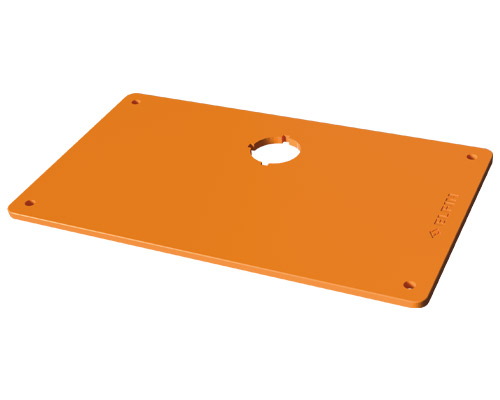 060PP2MEA - Placa de recambio para estación de mando bimanual protegida, poliamida, 1 orificio y guías, naranja