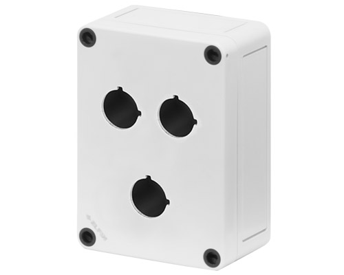 080CS0913-5P3C - Caja botonera en poliestireno 94x130x57, 3 orificios Ø 22