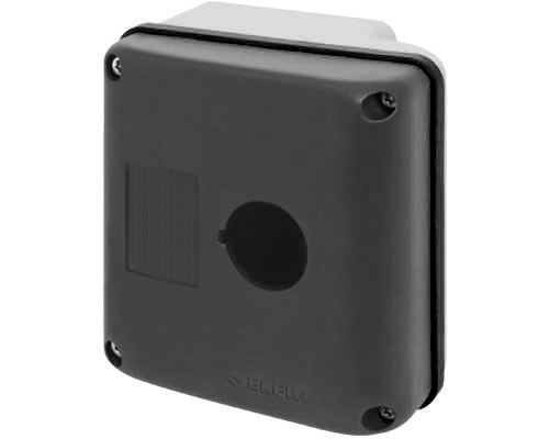 080EU90-P1 - Bedienpult-Gehäuse 90x90, 1 Bohrung Ø 22 , UL