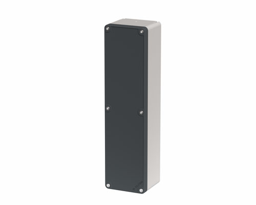 080T0727-6 - Caja pulsadora in PA + fibra de vidrio 70x267x63, sin orificios