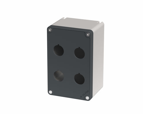 080T0914-7P4 - Caja pulsadora in PA + fibra de vidrio 90x140x74, 4 orificios d22
