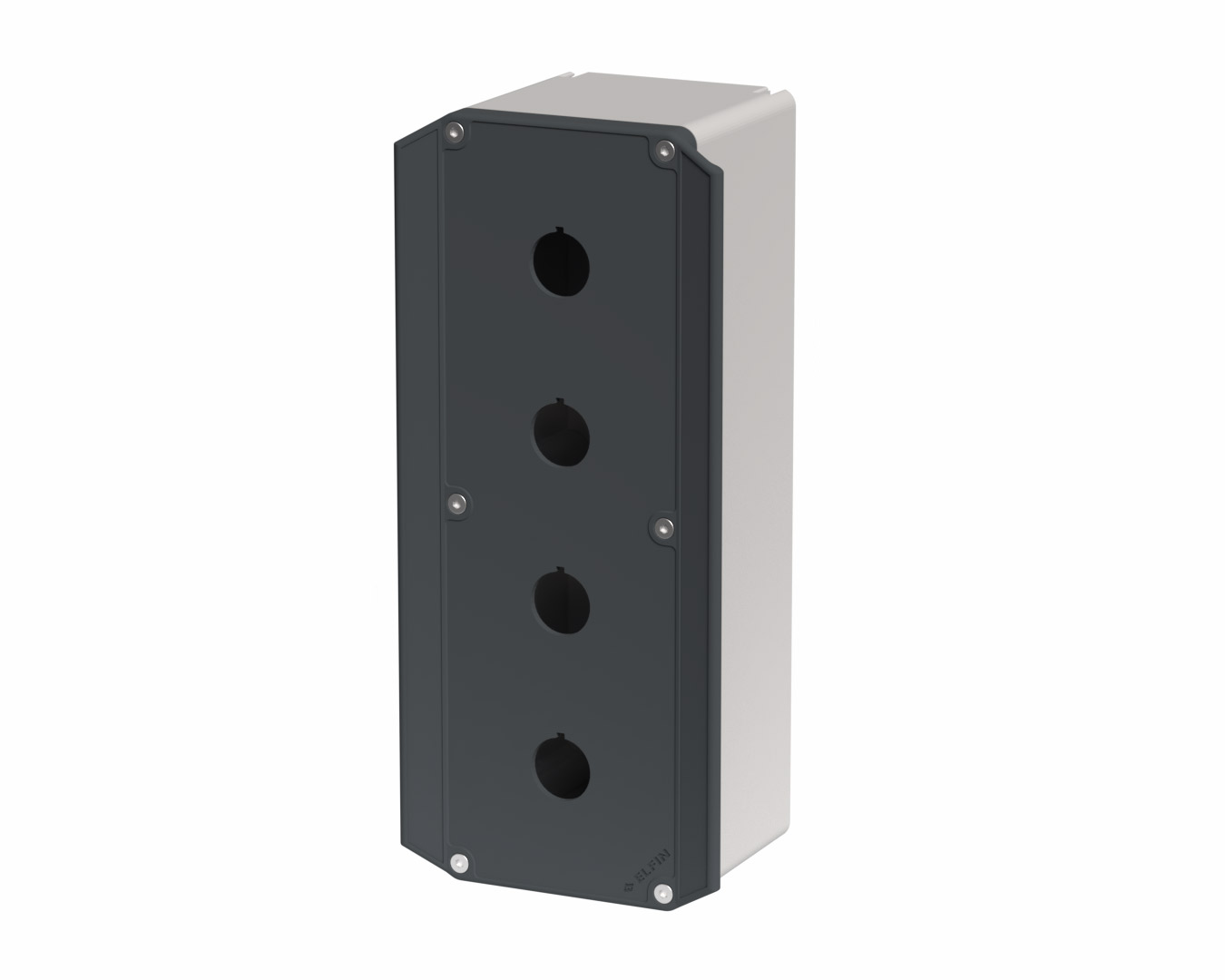 080TEU0927-9P4 - Scatola pulsantiera in poliammide rinforzato 90x267x94, 4 fori d22, UL, coperchio ergonomico
