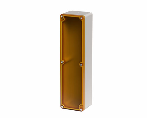 080TU0727-6T - Scatola pulsantiera in poliammide rinforzato 70x267x63, senza fori, trasparente, UL