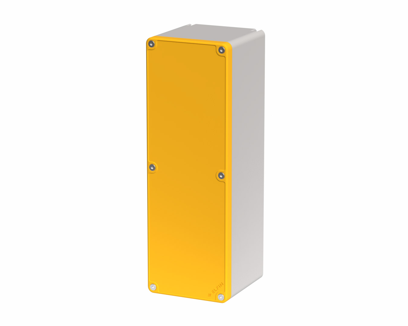 080TU0927-9G - Boîte à boutons in PA + fibre verre 90x267x94, sans trous, jaune, UL